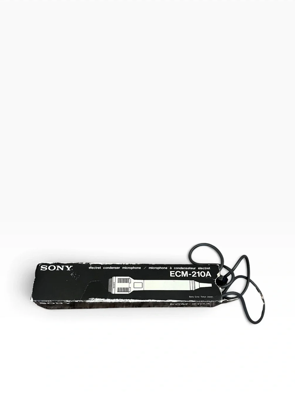 Vintage Sony ECM-210A Condenser Microphone In Original Box 4300 Made In Japan